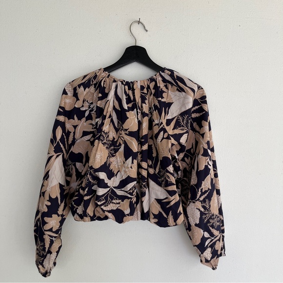 Jo Faulkner x Maeve Anthropologie Poplin Bubble Blouse XS - Picture 10 of 12